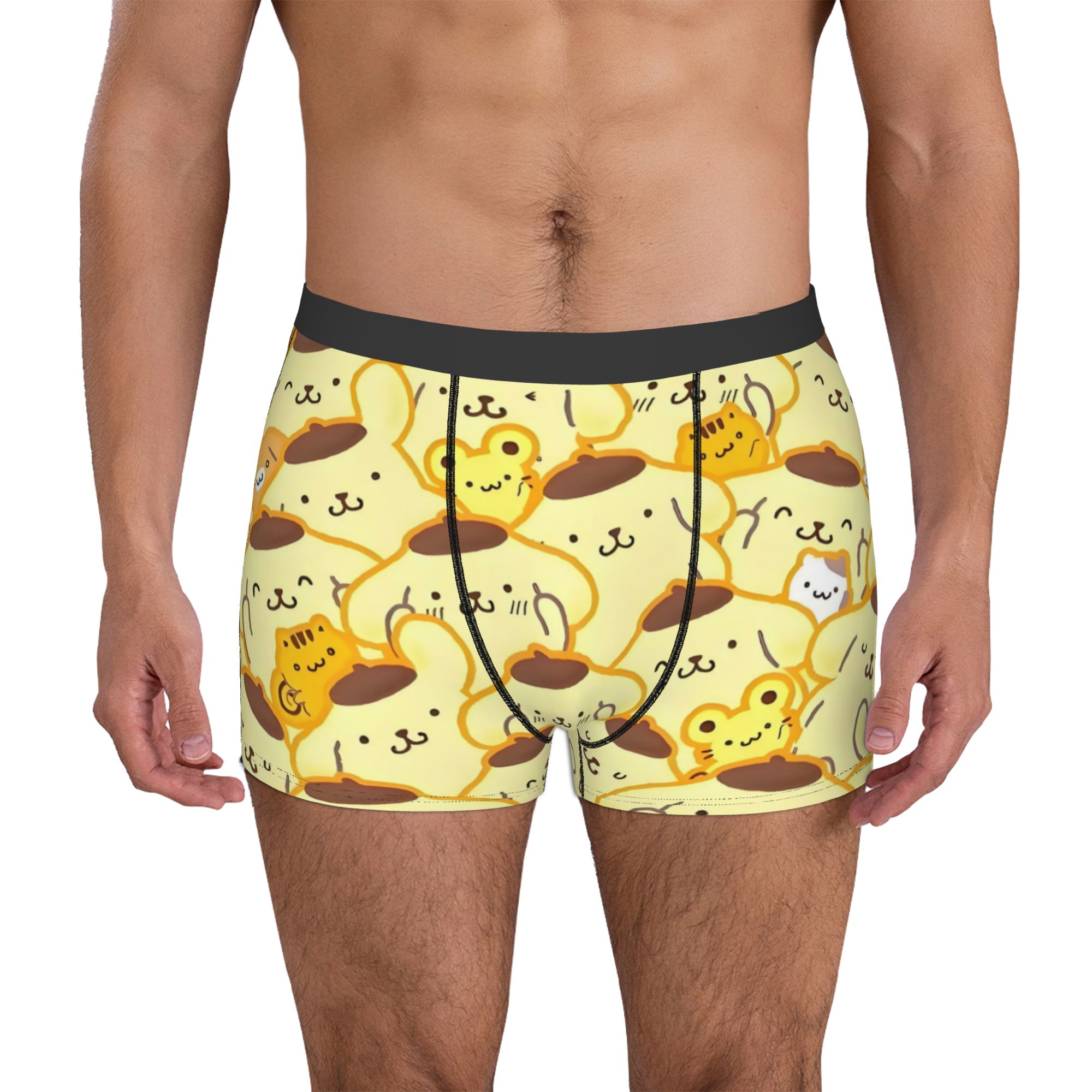 Boxer Shorts Modal - Roupa íntima masculina com estampa de