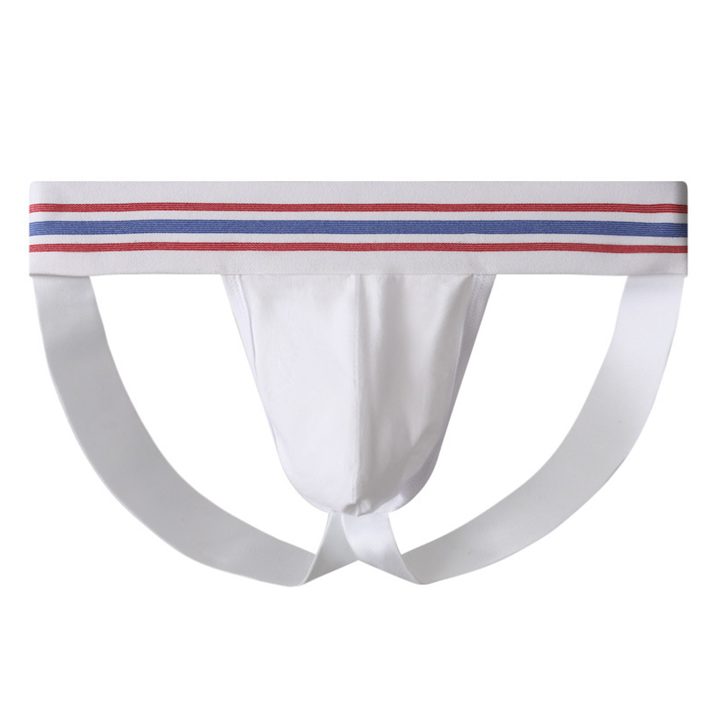 Jockstrap Athletic - 1pc masculino respirável algodão tanga calcinha