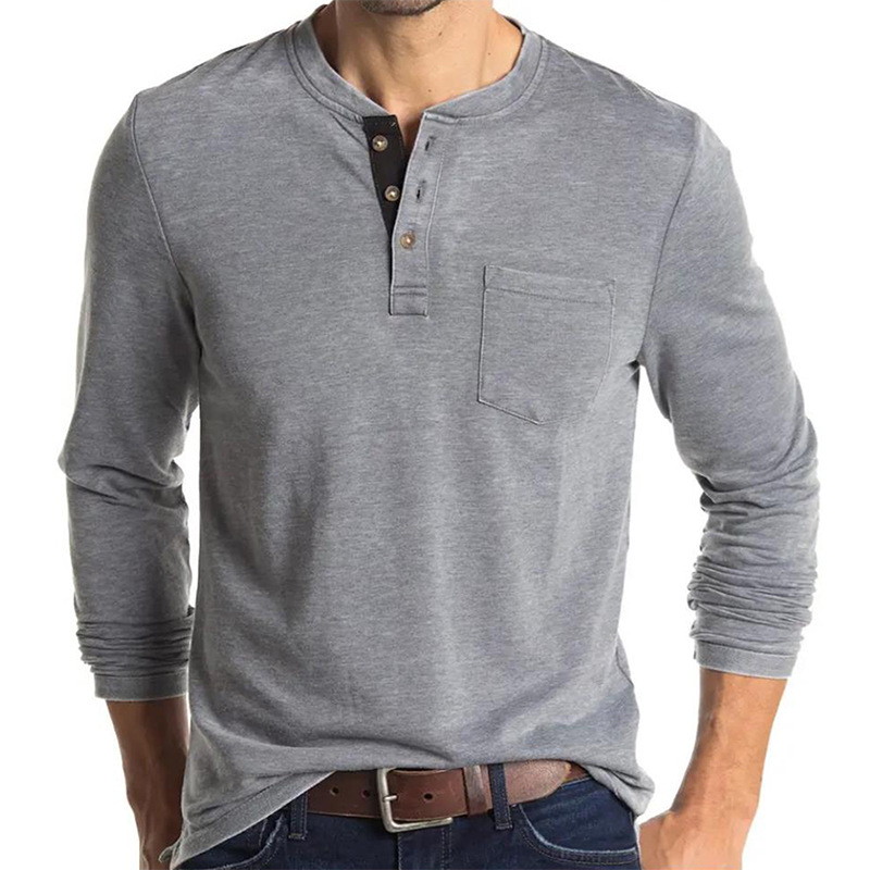 Undershirt Crew Neck - Camiseta Masculina de Manga Longa Estilo