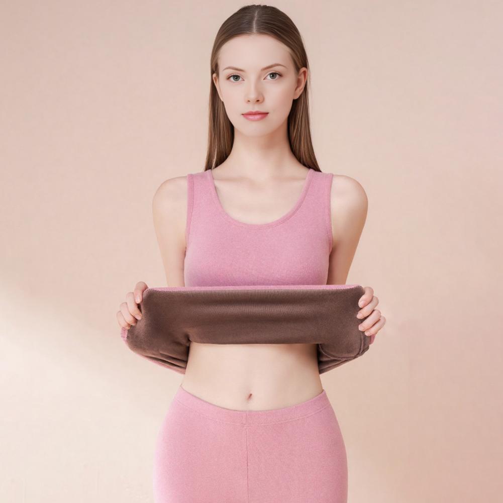Undershirt Crew Neck - Velo forrado feminino tanque térmico sem