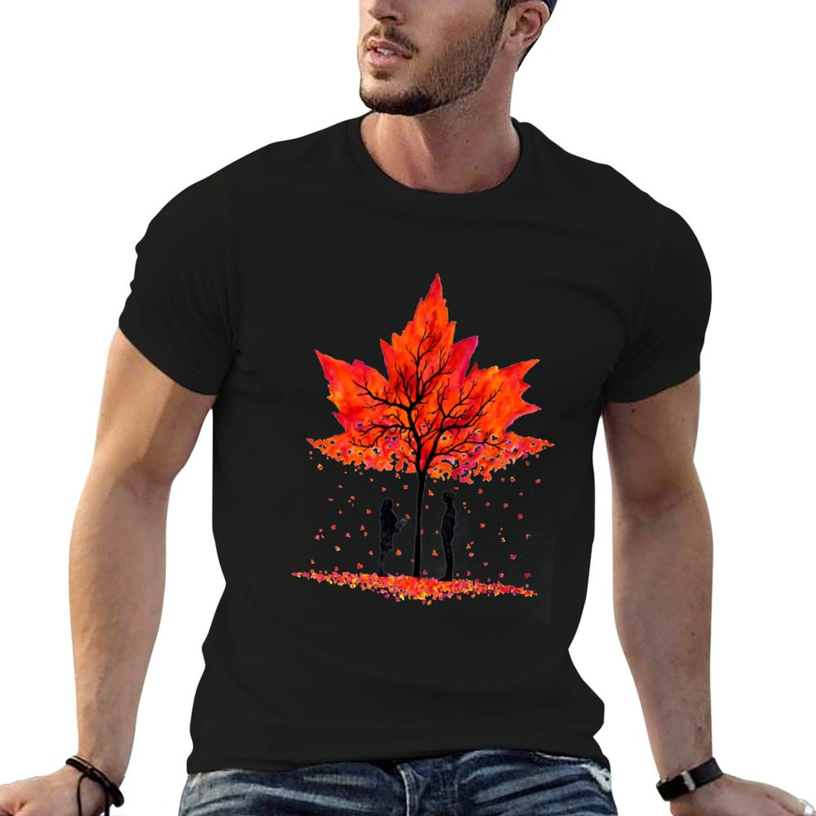 Undershirt Crew Neck - Camiseta Love under the Maple Tree