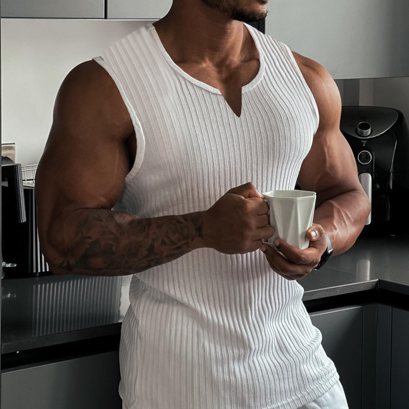 Colete masculino com decote em - Undershirt Crew Neck avaliação e preço