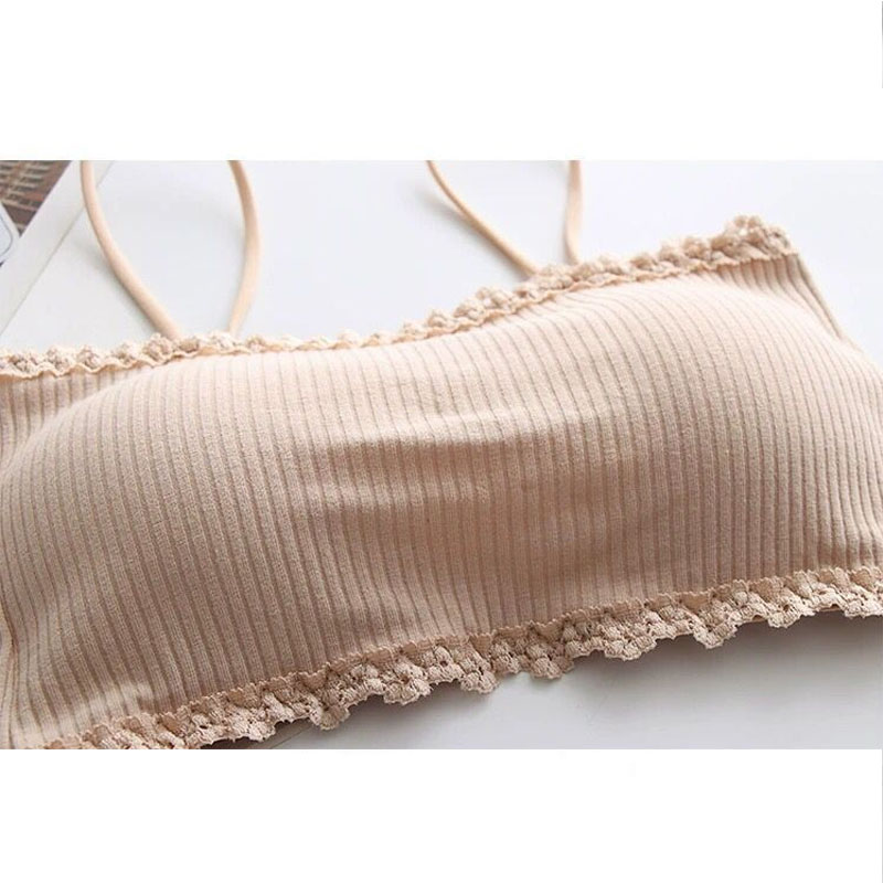 Sutiã de Algodão Feminino, Top - Suspender Tank Top avaliação e preço