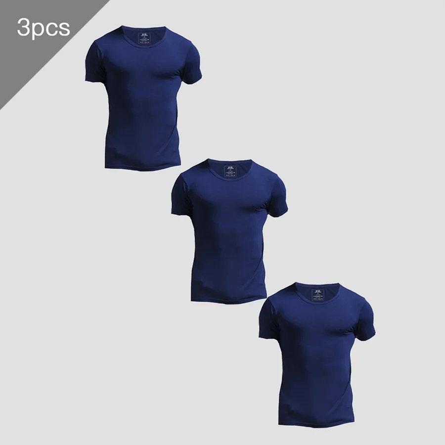 Conjunto de 3 Camisetas Mascul - Undershirt Crew Neck avaliação e preço