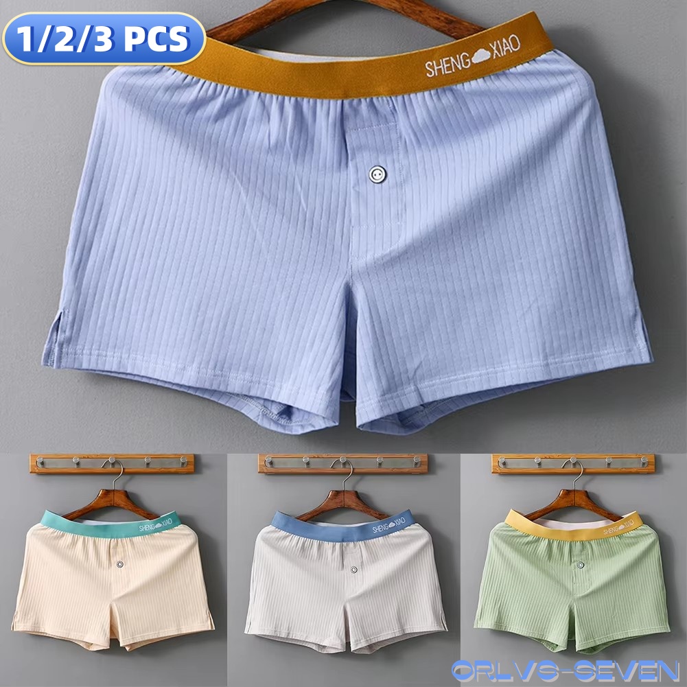 1/2/3 pçs calcinha masculina d - Trunk Breathable Men avaliação e preço