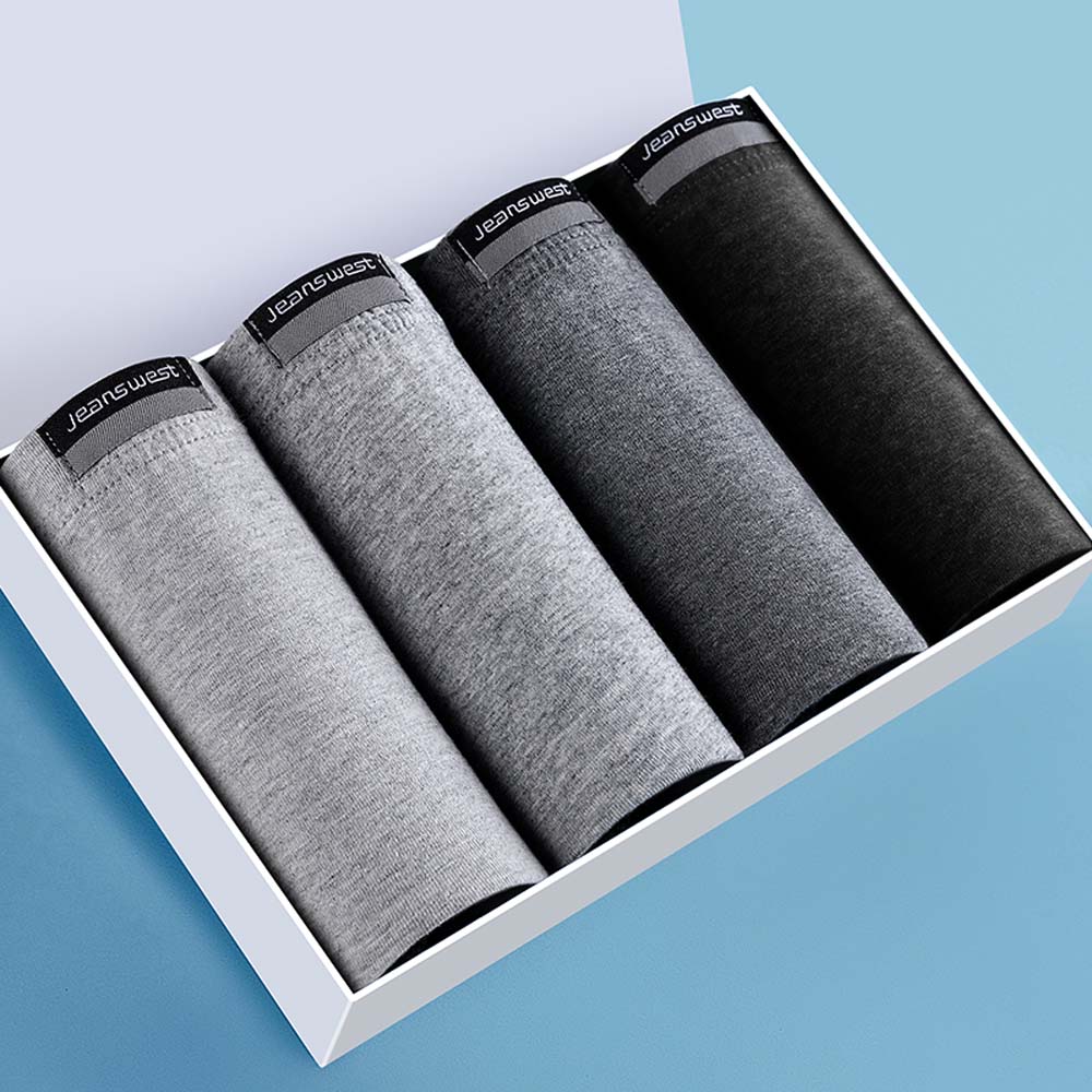 2/3/4 Peças Cuecas Boxer Mascu - Boxer Brief Pack Cotton avaliação e preço