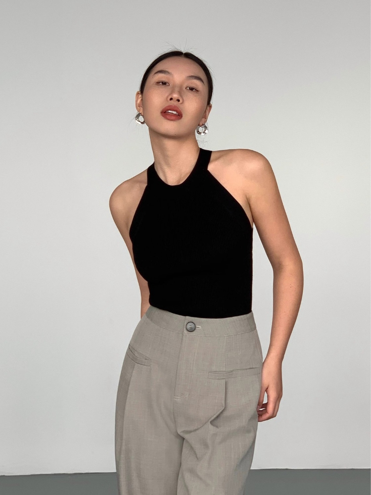 AOSSVIAO 2026 Novo Top Curto S - Suspender Tank Top avaliação e preço