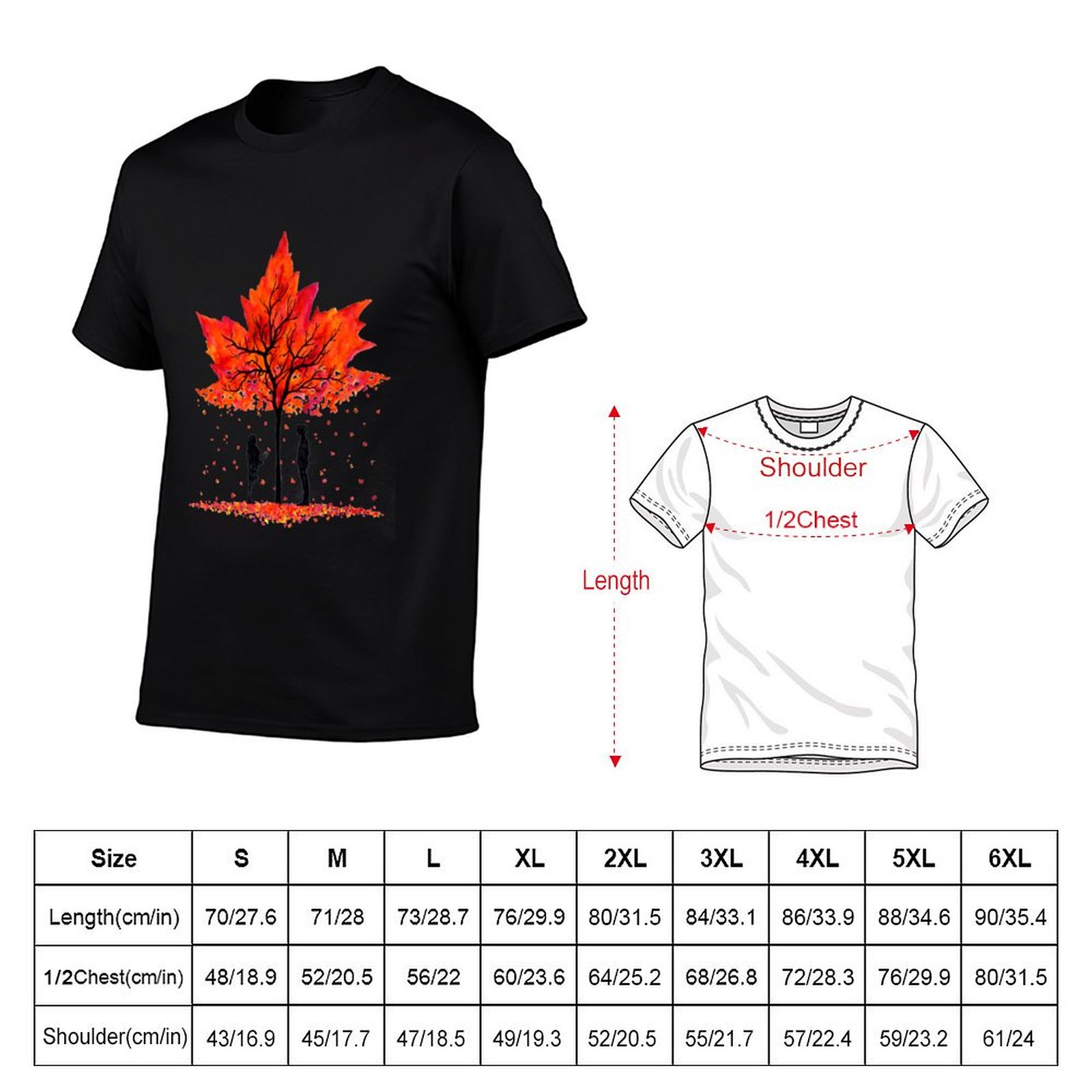 Camiseta Love under the Maple  - Undershirt Crew Neck avaliação e preço