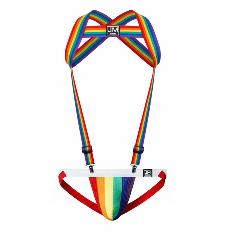 Arnês corporal arco-íris alça  - Jockstrap Athletic avaliação e preço